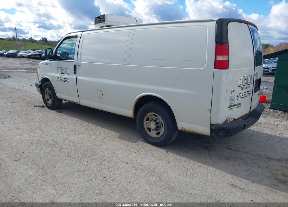 2013 CHEVROLET EXPRESS 2500 WORK VAN VIN: 1GCWGFBG9D1192280
