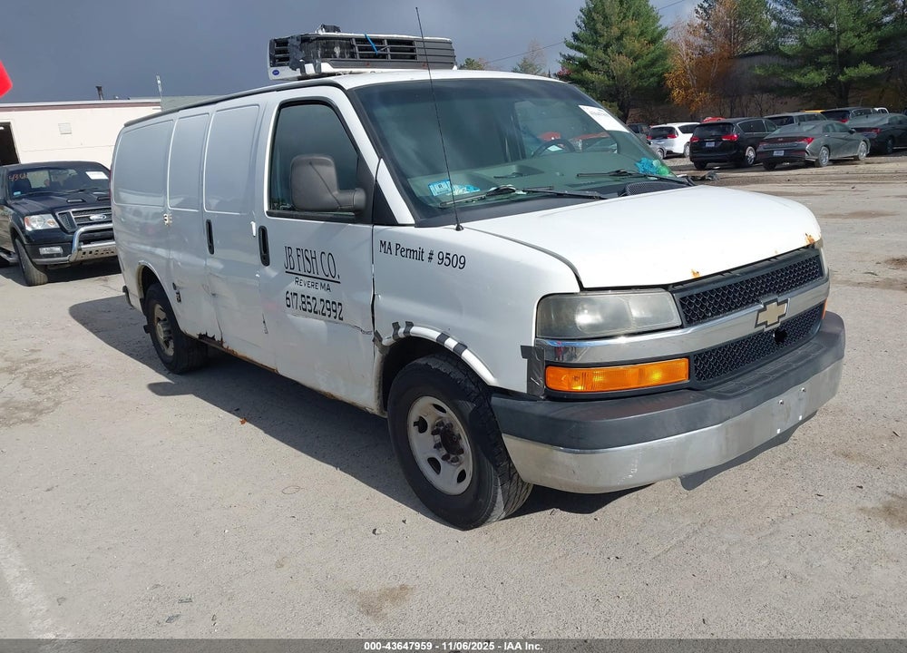 2013 CHEVROLET EXPRESS 2500 WORK VAN VIN: 1GCWGFBG9D1192280