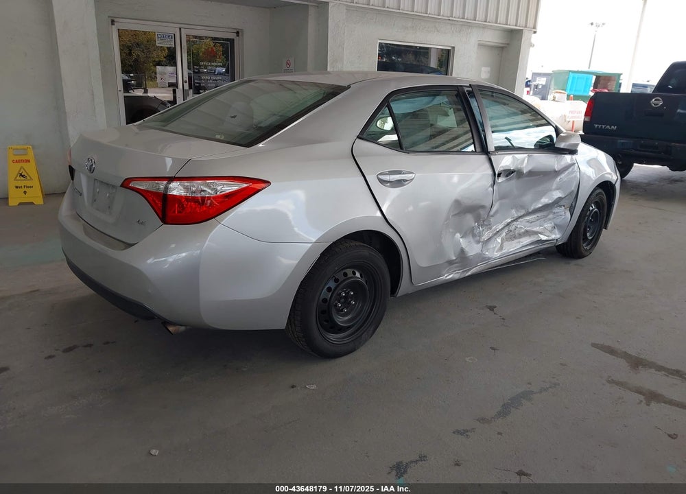 2016 TOYOTA COROLLA LE VIN: 2T1BURHE0GC517915