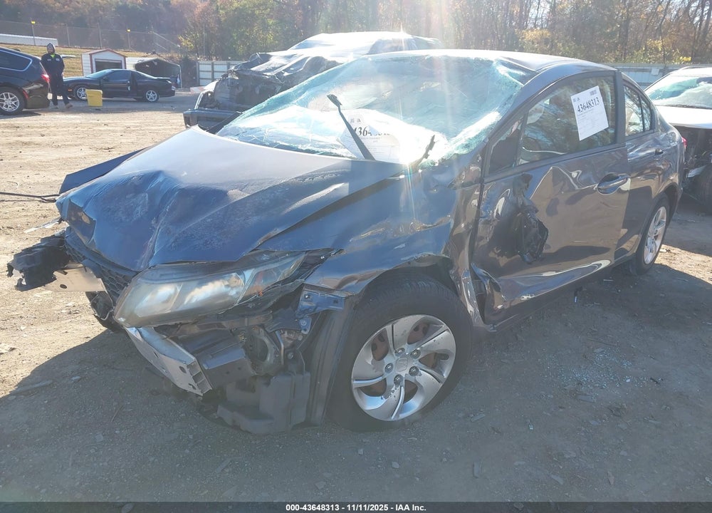 2014 HONDA CIVIC VIN: 19XFB2F50EE076285