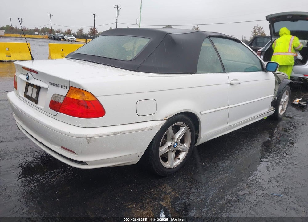 2003 BMW 325CI VIN: WBABS33423PG90171