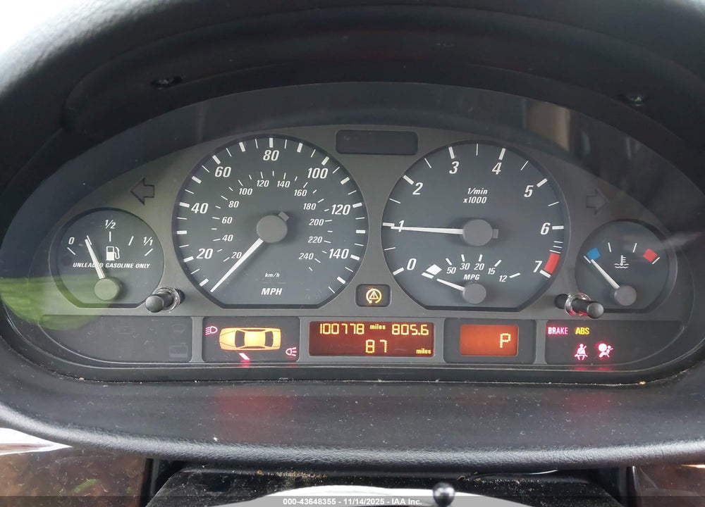 2003 BMW 325CI VIN: WBABS33423PG90171
