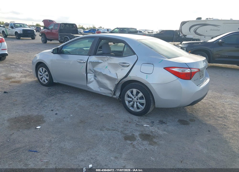 2014 TOYOTA COROLLA LE VIN: 2T1BURHE5EC131343