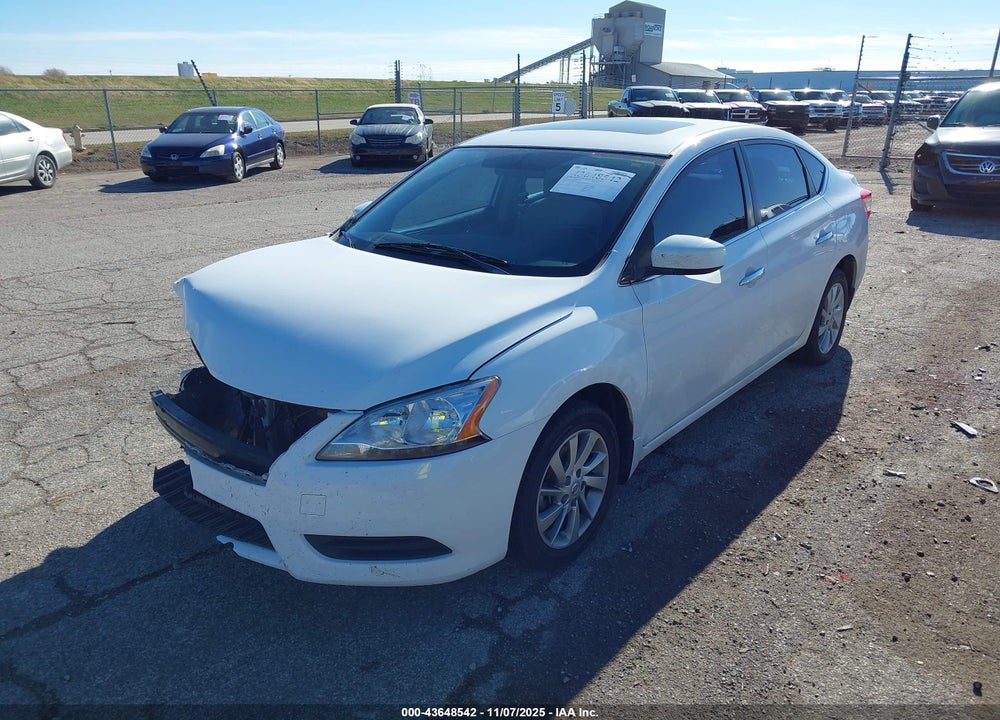2015 NISSAN SENTRA SV VIN: 3N1AB7APXFY263813