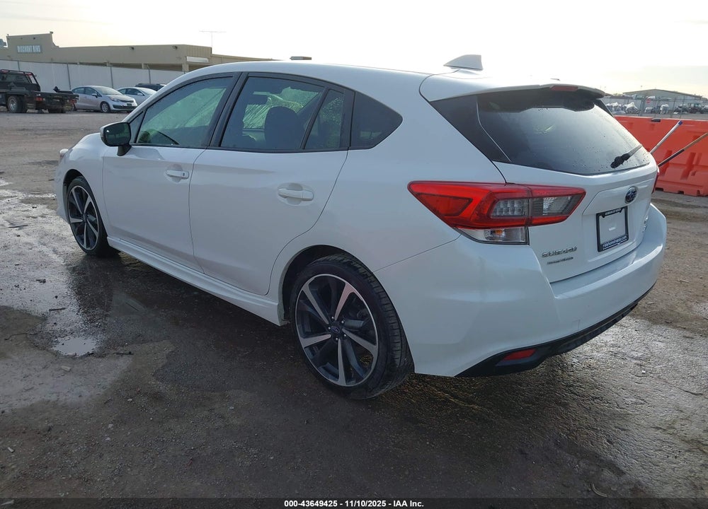 2022 SUBARU IMPREZA SPORT 5-DOOR VIN: 4S3GTAM6XN3703167