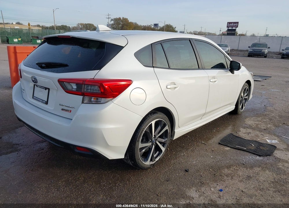 2022 SUBARU IMPREZA SPORT 5-DOOR VIN: 4S3GTAM6XN3703167