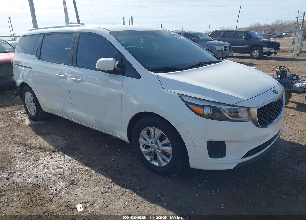 2016 KIA SEDONA LX VIN: KNDMB5C10G6173876