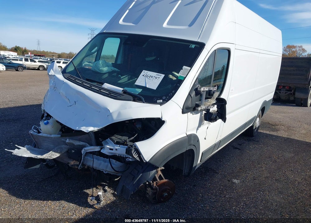 2023 RAM PROMASTER 3500 CARGO VAN SUPER HIGH ROOF 159 WB EXT VIN: 3C6MRVZG8PE587156