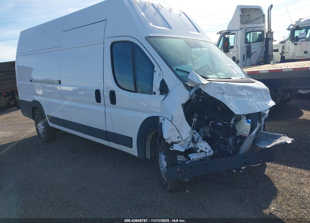 2023 RAM PROMASTER 3500 CARGO VAN SUPER HIGH ROOF 159 WB EXT VIN: 3C6MRVZG8PE587156
