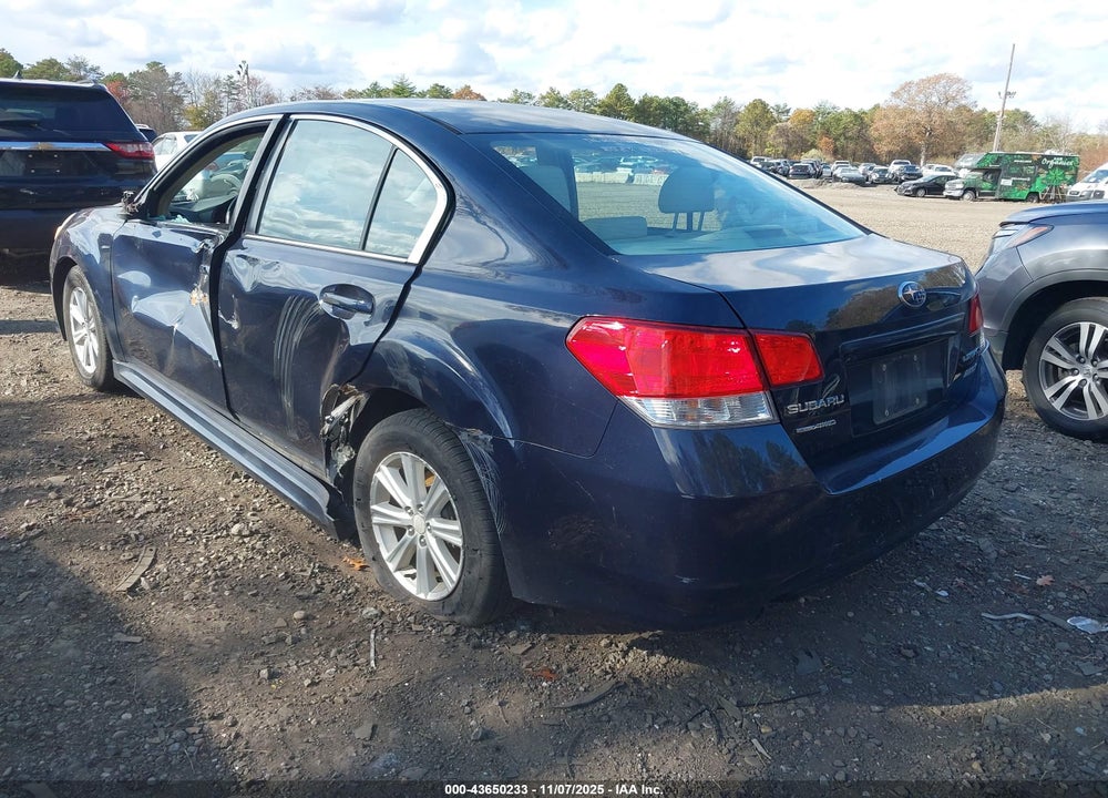2012 SUBARU LEGACY 2.5I PREMIUM VIN: 4S3BMBC60C3040087