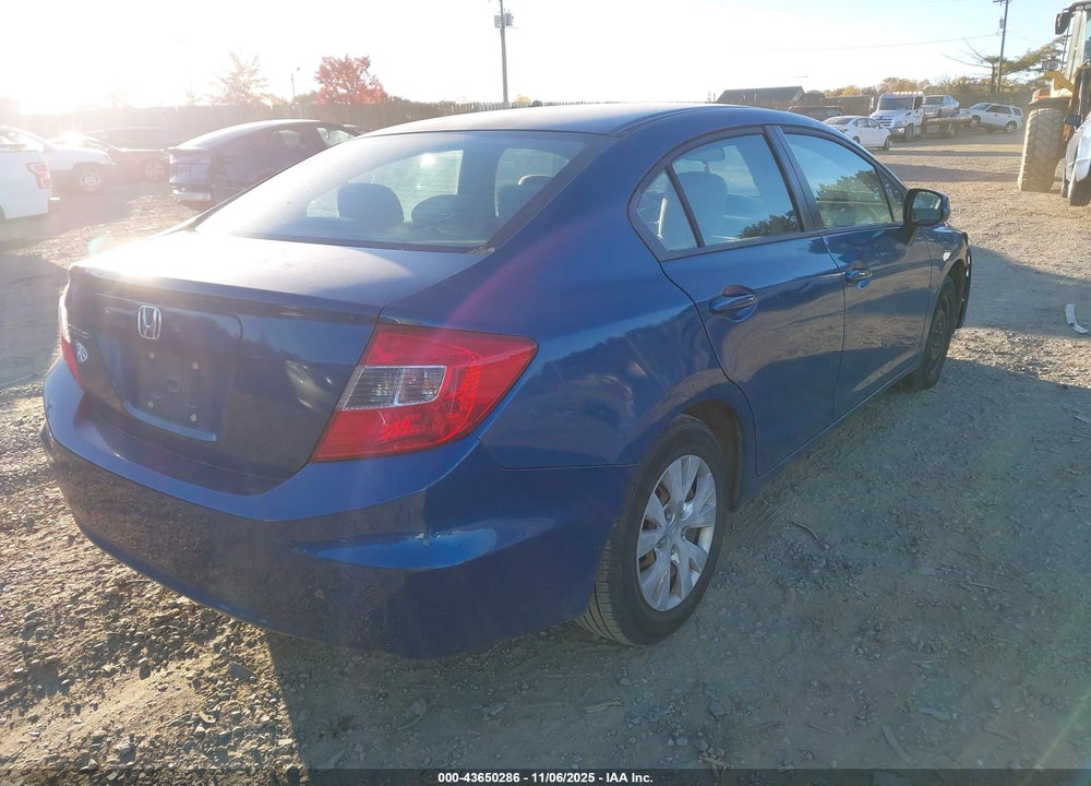 2012 HONDA CIVIC VIN: 2HGFB2F57CH531264