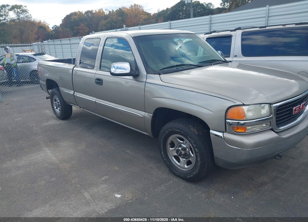 2001 GMC SIERRA 1500 SLE VIN: 2GTEK19V511407922