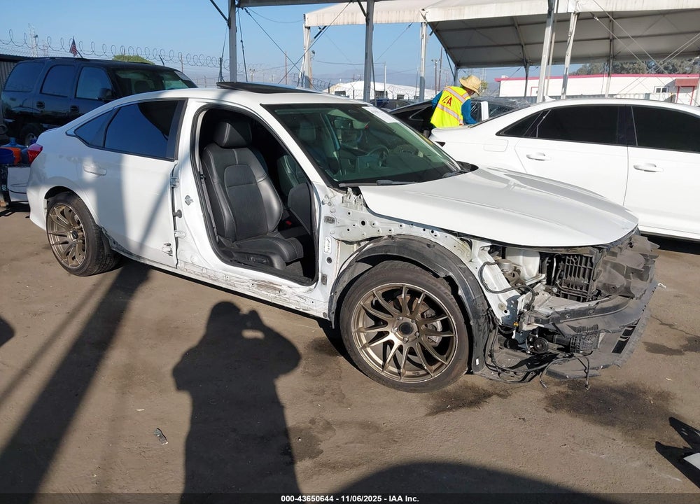 2022 HONDA CIVIC TOURING VIN: 2HGFE1F93NH301907