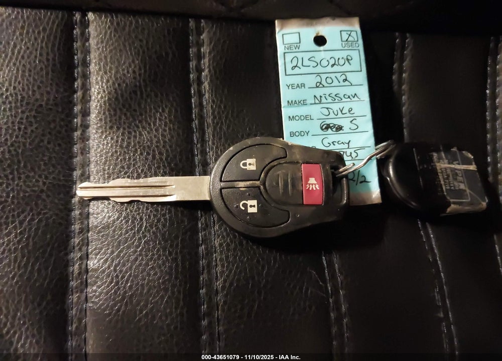 2012 NISSAN JUKE S VIN: JN8AF5MV8CT114745