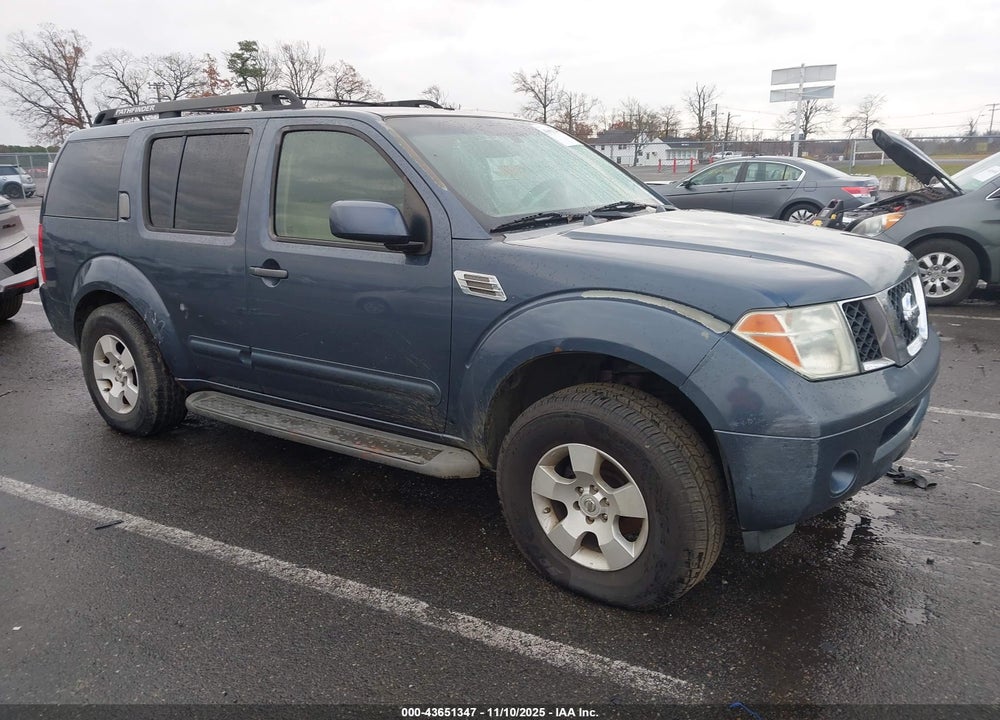 2006 NISSAN PATHFINDER SE VIN: 5N1AR18WX6C626604