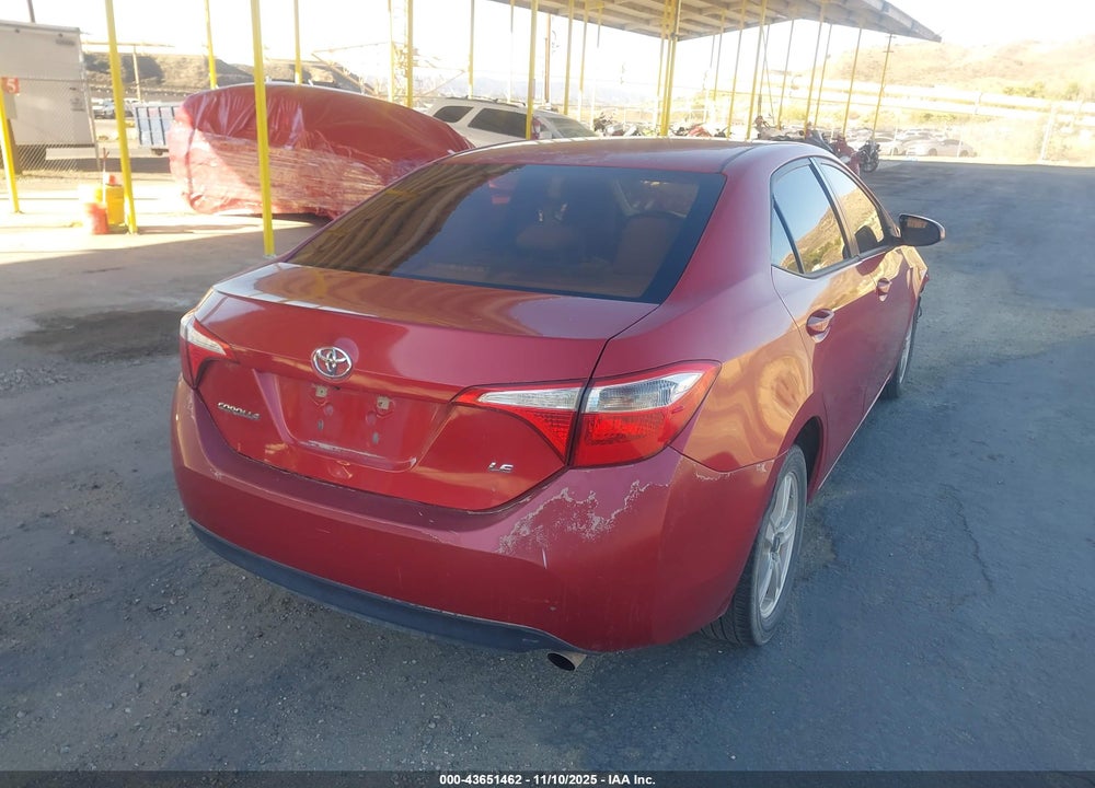 2014 TOYOTA COROLLA LE VIN: 5YFBURHE9EP061863