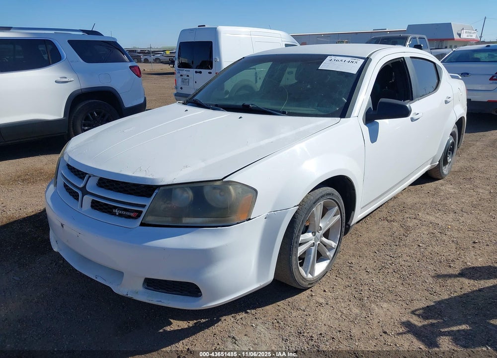 2013 DODGE AVENGER SE V6 VIN: 1C3CDZAG0DN581868
