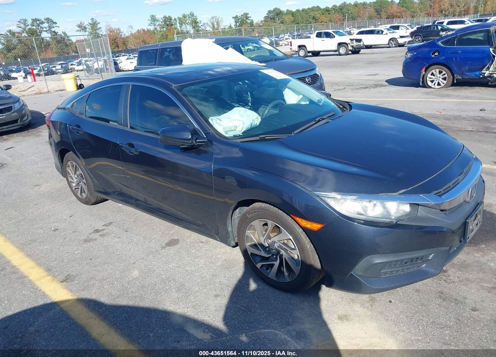 2018 HONDA CIVIC EX VIN: 2HGFC2F7XJH535823