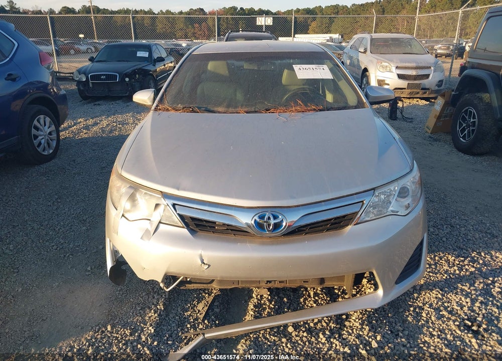2012 TOYOTA CAMRY HYBRID VIN: 4T1BD1FK6CU019916