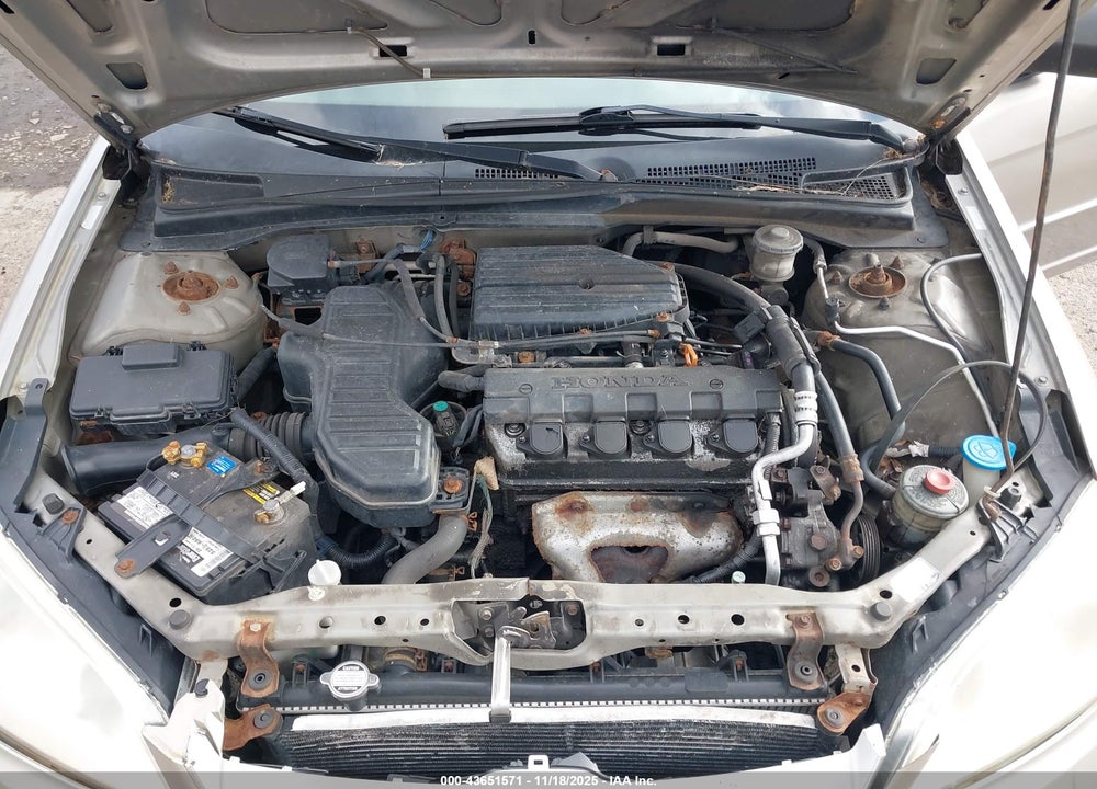 2004 HONDA CIVIC LX VIN: 2HGES16554H639745