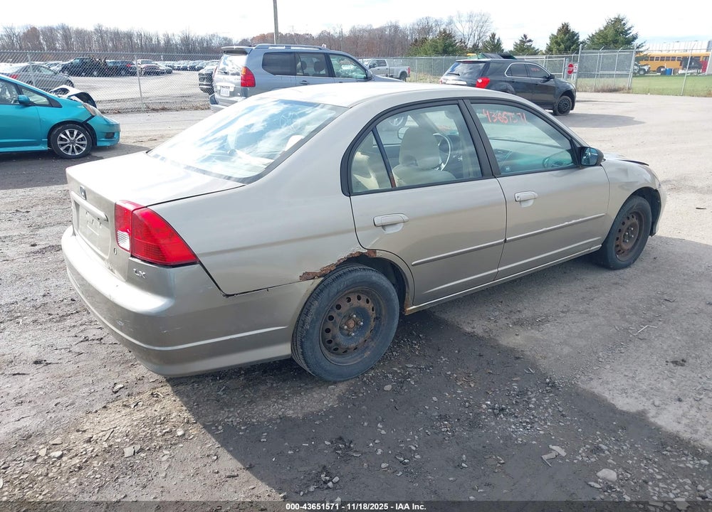 2004 HONDA CIVIC LX VIN: 2HGES16554H639745