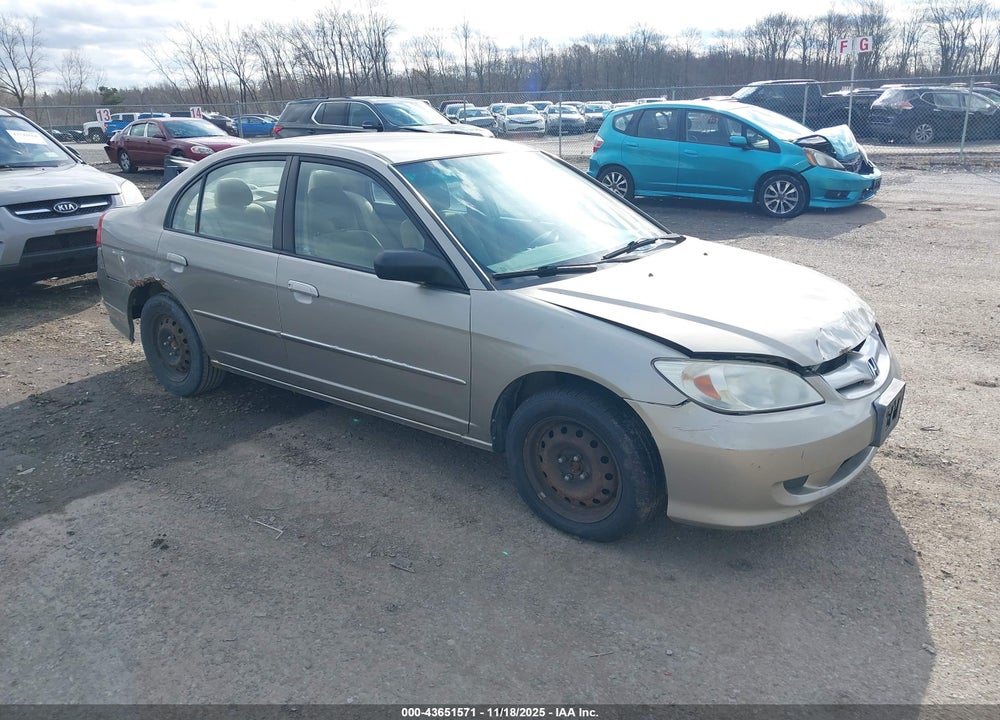 2004 HONDA CIVIC LX VIN: 2HGES16554H639745
