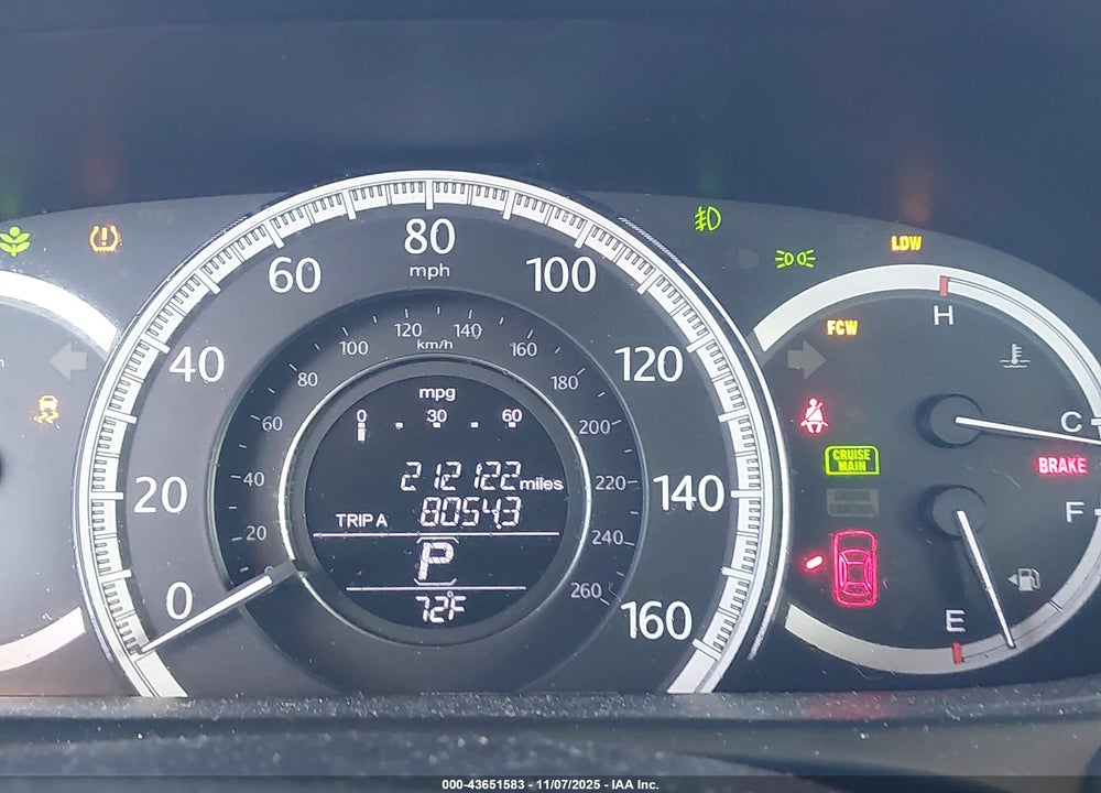 2015 HONDA ACCORD EX-L VIN: 1HGCR2F8XFA154764