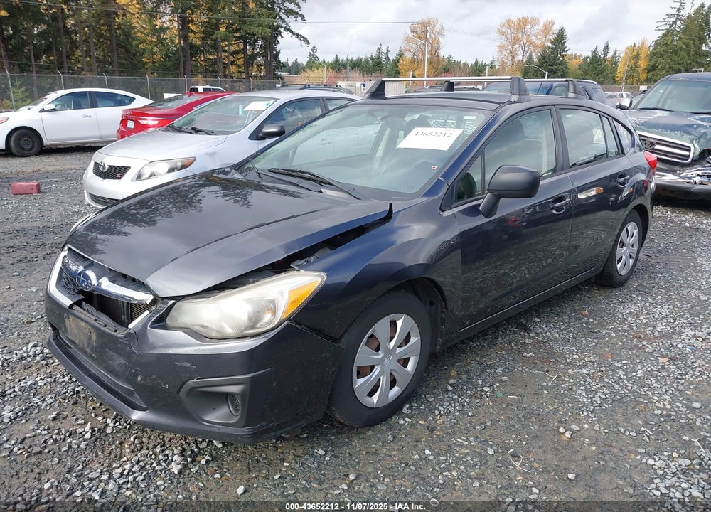 2013 SUBARU IMPREZA 2.0I VIN: JF1GPAA61DG815653
