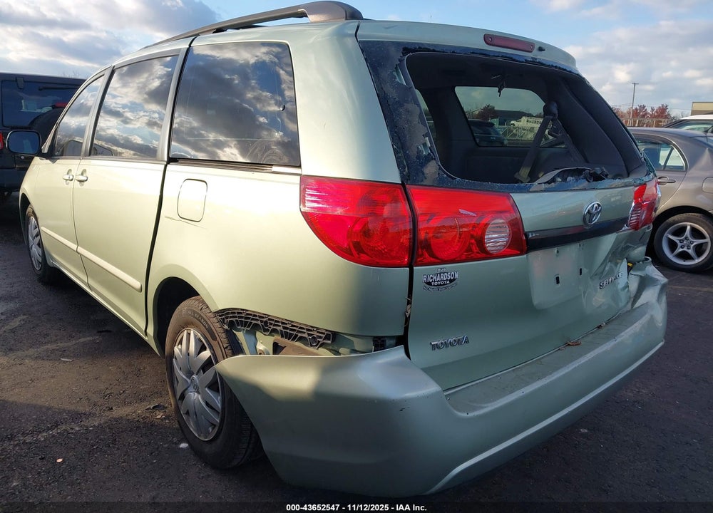 2008 TOYOTA SIENNA CE VIN: 5TDZK23C18S143504