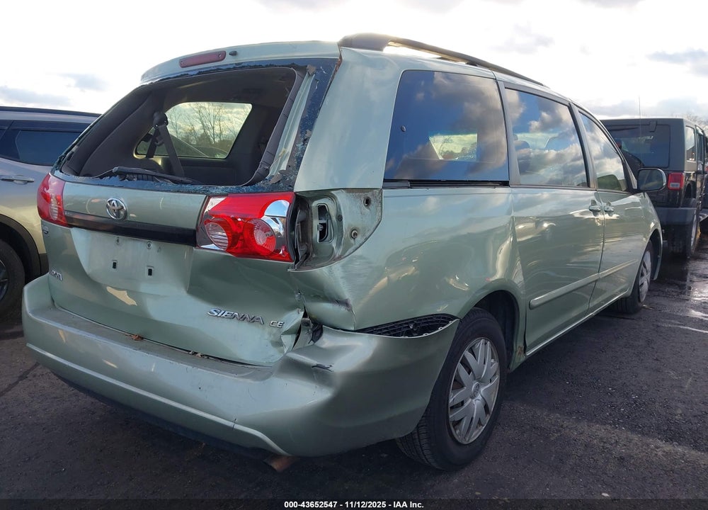 2008 TOYOTA SIENNA CE VIN: 5TDZK23C18S143504