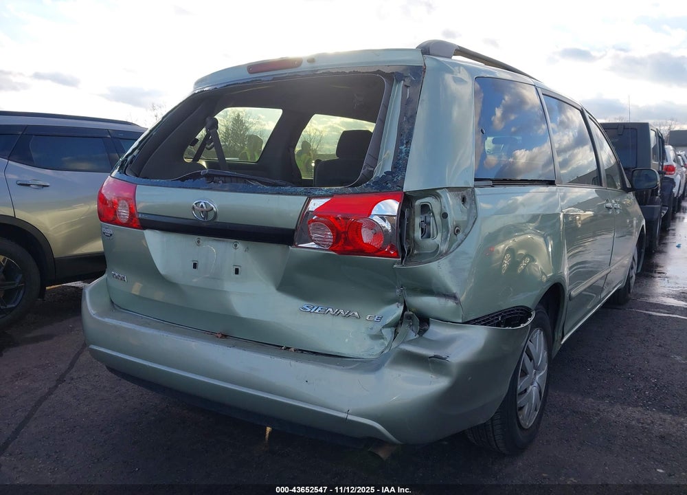 2008 TOYOTA SIENNA CE VIN: 5TDZK23C18S143504