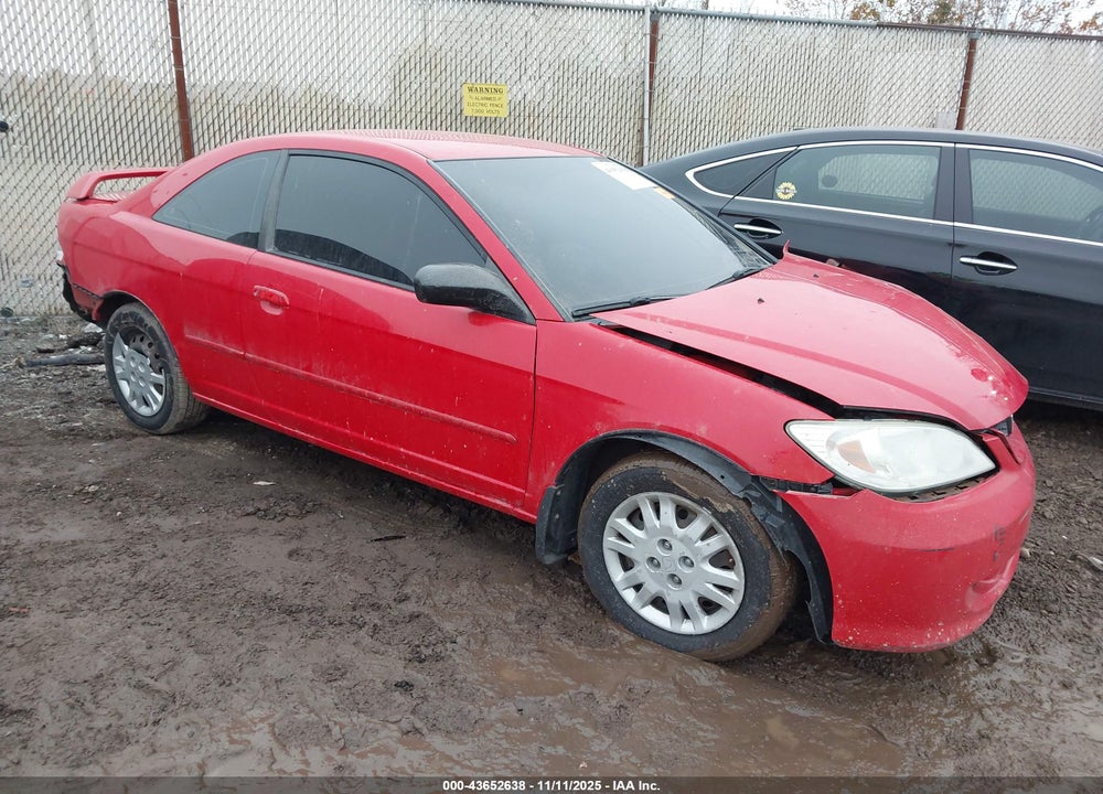 2004 HONDA CIVIC LX VIN: 1HGEM22644L054866