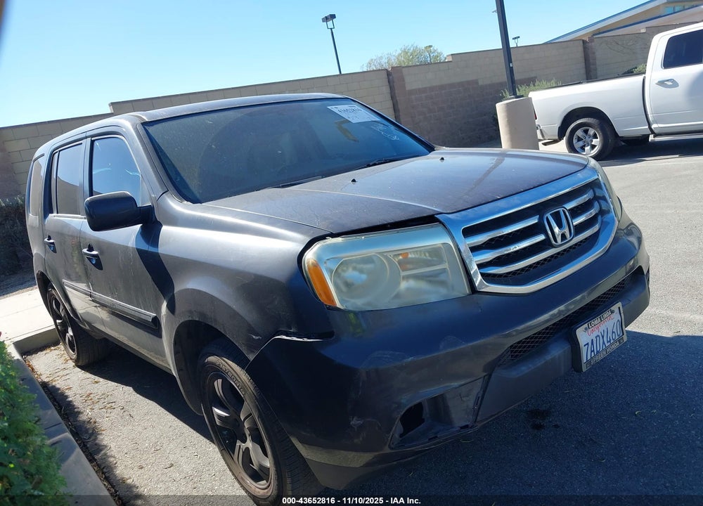 2013 HONDA PILOT EX VIN: 5FNYF3H47DB006878