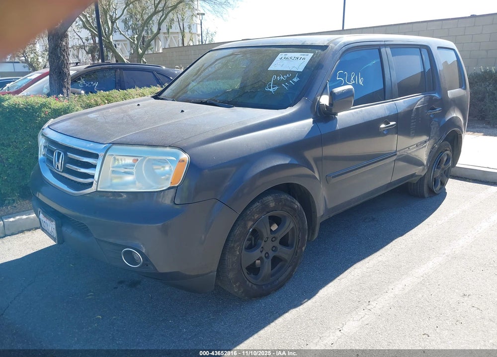 2013 HONDA PILOT EX VIN: 5FNYF3H47DB006878