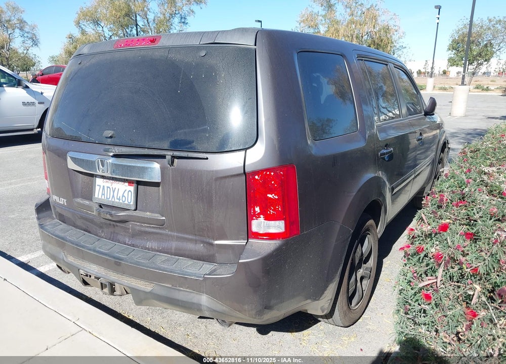 2013 HONDA PILOT EX VIN: 5FNYF3H47DB006878