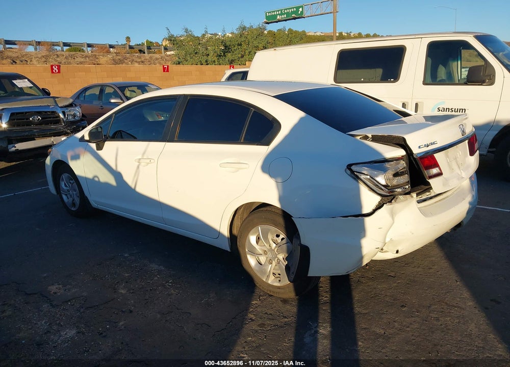 2015 HONDA CIVIC LX VIN: 19XFB2F5XFE250901
