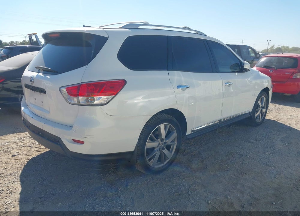 2014 NISSAN PATHFINDER PLATINUM VIN: 5N1AR2MN6EC686543