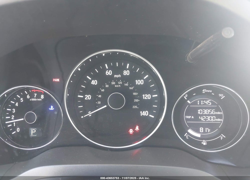 2017 HONDA HR-V EX VIN: 3CZRU5H58HM716608