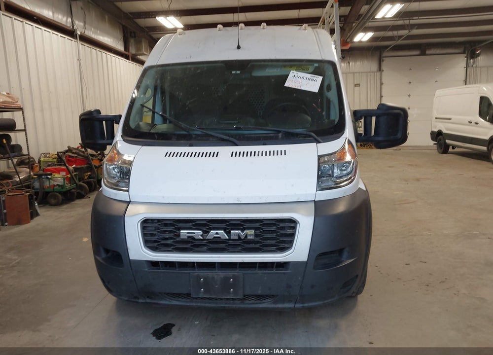 2020 RAM PROMASTER 3500 CARGO VAN HIGH ROOF 159 WB EXT VIN: 3C6URVJG6LE101966