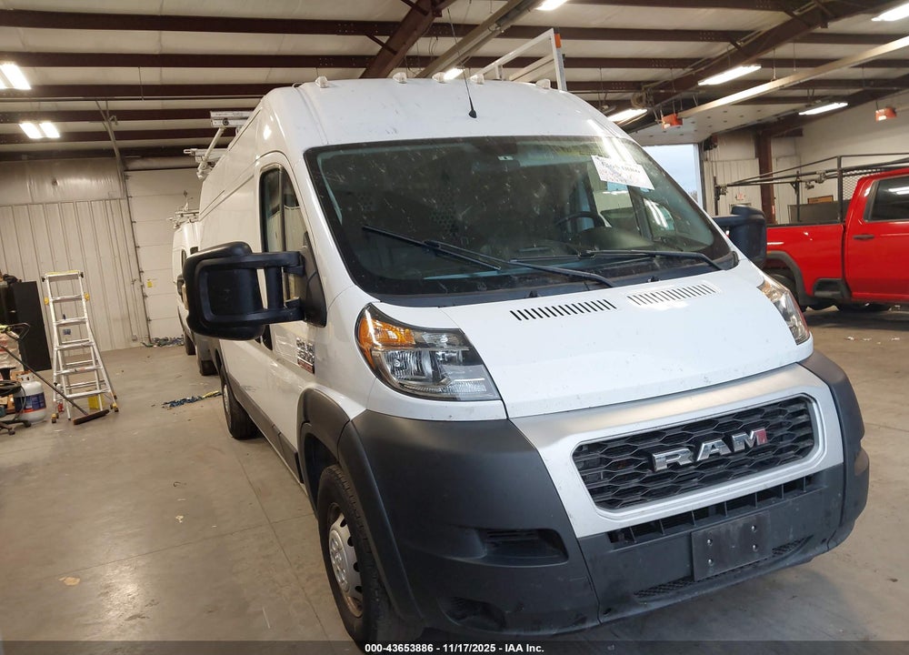 2020 RAM PROMASTER 3500 CARGO VAN HIGH ROOF 159 WB EXT VIN: 3C6URVJG6LE101966