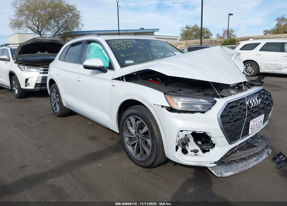 2023 AUDI Q5 PREMIUM 45 TFSI S LINE QUATTRO VIN: WA1GAAFY7P2153224