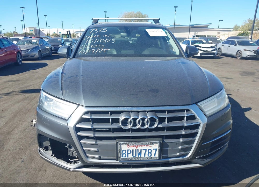 2020 AUDI Q5 PREMIUM 45 TFSI QUATTRO S TRONIC VIN: WA1ANAFY6L2027375
