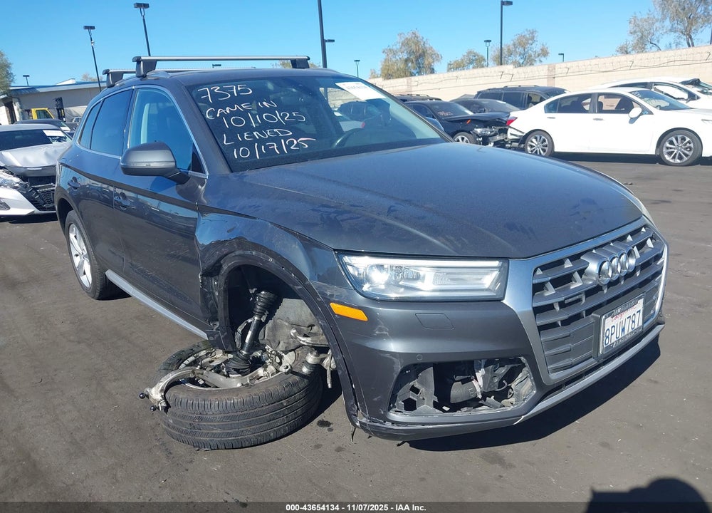 2020 AUDI Q5 PREMIUM 45 TFSI QUATTRO S TRONIC VIN: WA1ANAFY6L2027375
