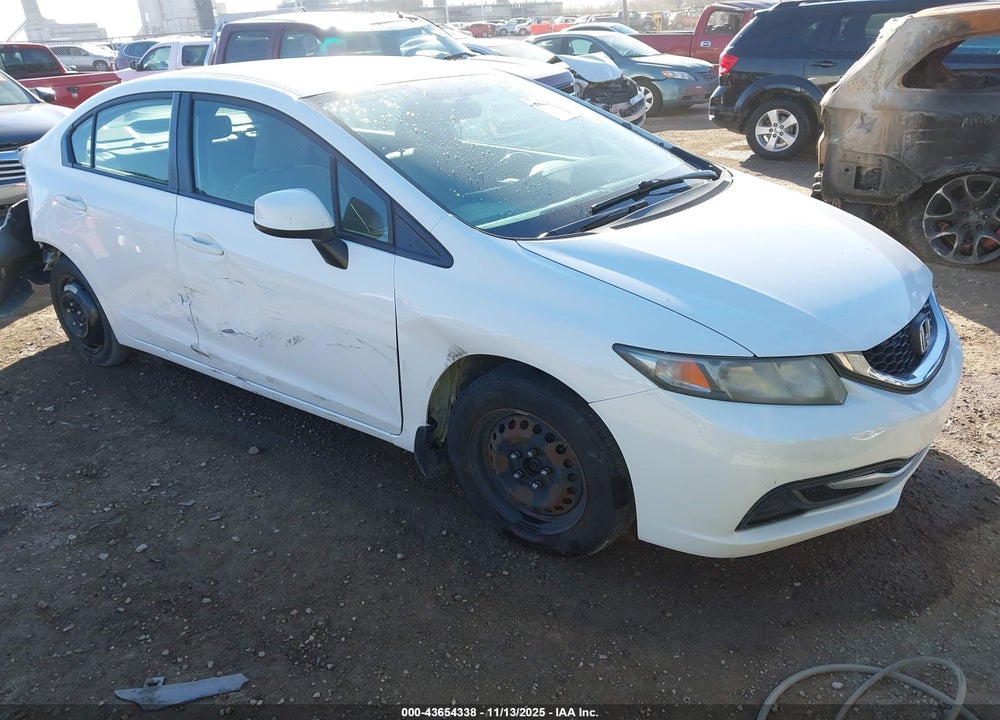 2013 HONDA CIVIC LX VIN: 19XFB2F55DE029509