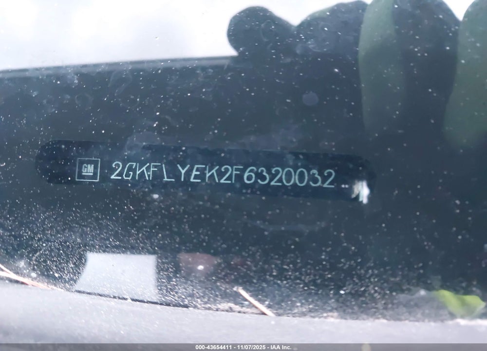 2015 GMC TERRAIN SLT-2 VIN: 2GKFLYEK2F6320032