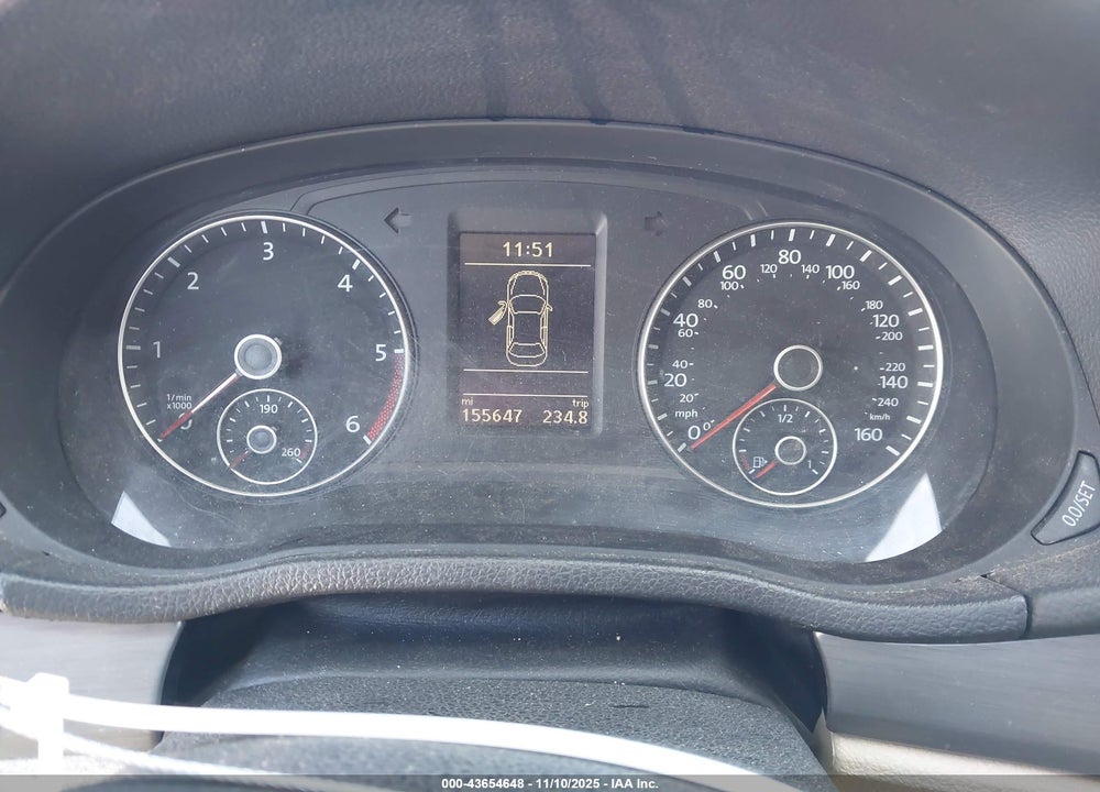 2014 VOLKSWAGEN PASSAT 2.0L TDI SE VIN: 1VWBN7A35EC085870