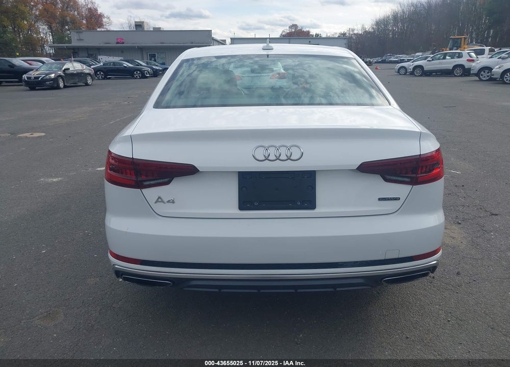 2019 AUDI A4 45 PREMIUM VIN: WAUDNAF45KA066914