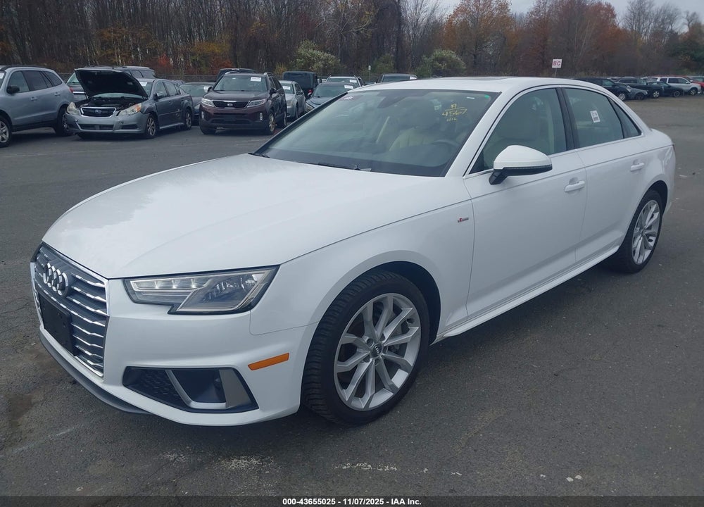 2019 AUDI A4 45 PREMIUM VIN: WAUDNAF45KA066914