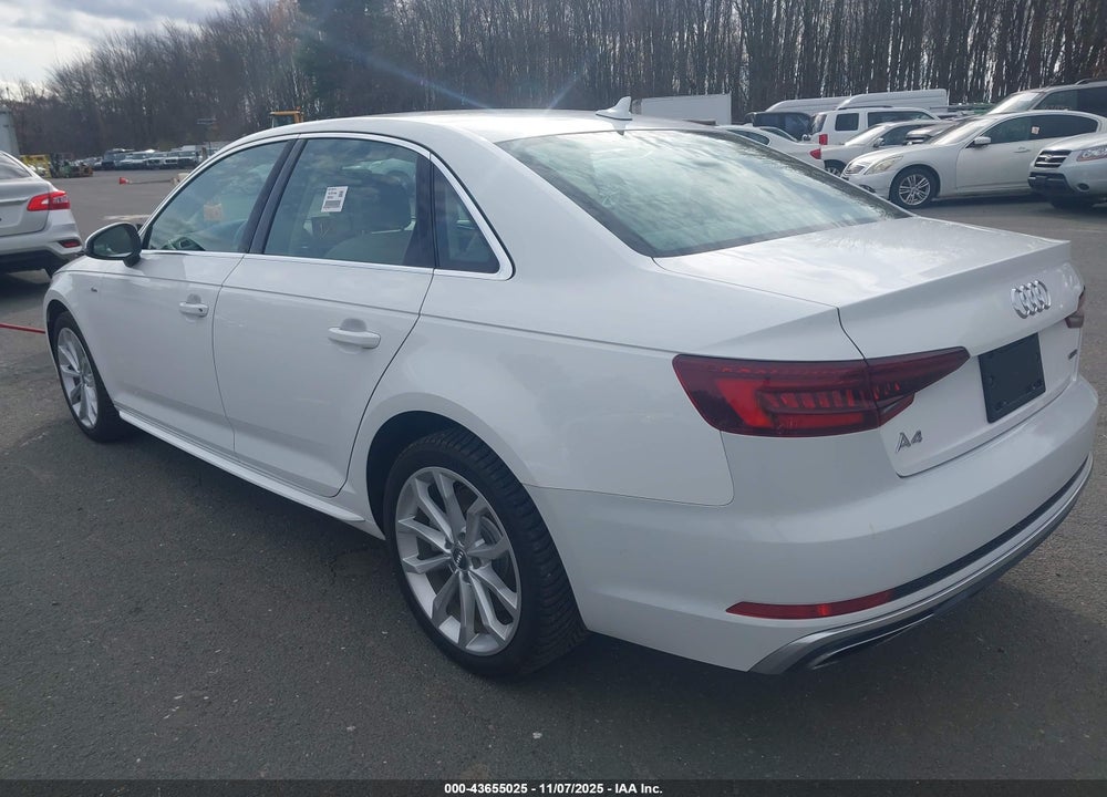 2019 AUDI A4 45 PREMIUM VIN: WAUDNAF45KA066914