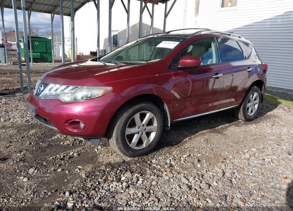 2010 NISSAN MURANO SL VIN: JN8AZ1MW1AW125865